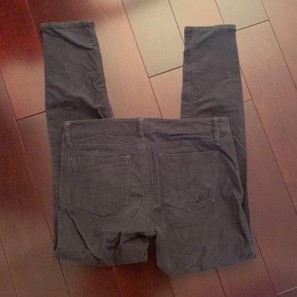 Gray corduroy skinny trousers from Express - Picture 3 of 3